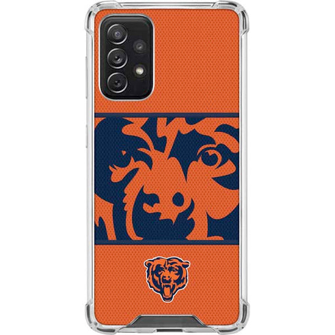 NFL Chicago Bears Zone Block Galaxy A72 5G Clear Case